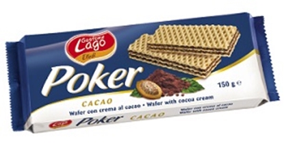 Picture of LAGO POKER WAFER MAXI CACAO 150GR